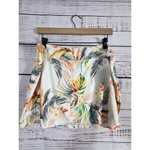 Jantzen Women's Swim Skirt Size 14 Tropical Floral Leaf Print NWT
